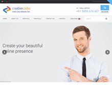 Tablet Screenshot of creativecods.com
